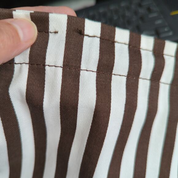 Henri Bendel New York Dust Bag Small Brown White 9x15 Drawstring - Picture 3 of 8